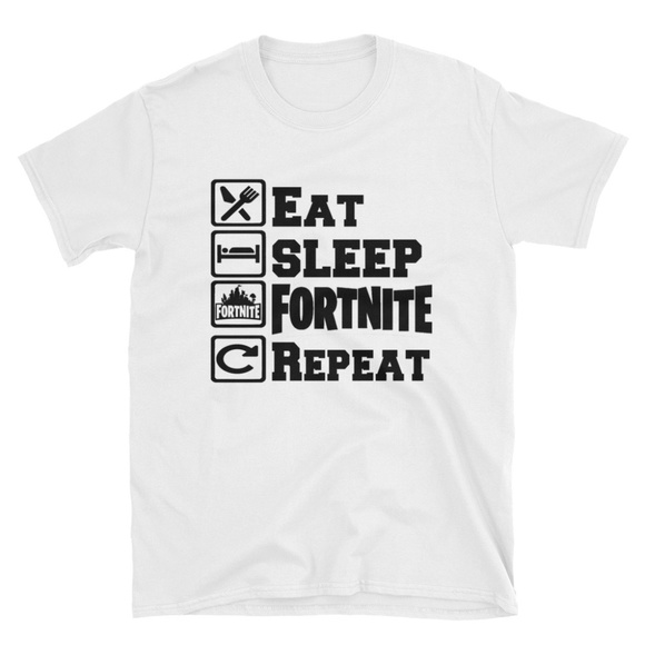Eat Sleep Fortnite T-Shirt - Picture 1 of 5